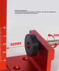 Heavy Duty Pocket Hole Jig Kit With Dual Scale Sliders And Precision 15 Degree Angle For Knockout Cabinet Joints and flexible height adjustment details.