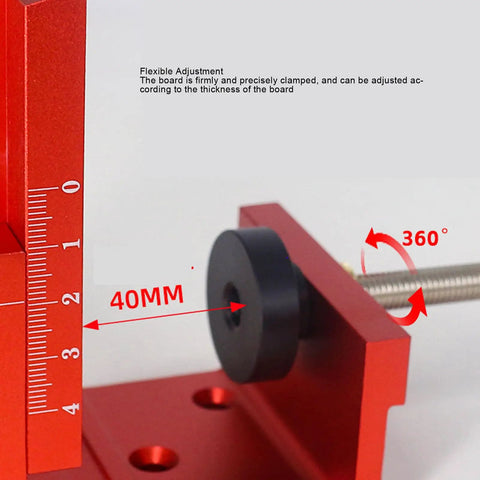 Heavy Duty Pocket Hole Jig Kit With Dual Scale Sliders And Precision 15 Degree Angle For Knockout Cabinet Joints and flexible height adjustment details.