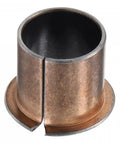 Rock Solid Flanged Sleeve Bearings With 22 Mm Bore And 25 Mm Od Oilless Bushings for heavy machinery, showing a metal sleeve with flange.
