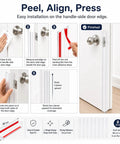 Step-by-step installation guide for Doggo Approved Door Frame Guards Eight Pack Clear L Shaped Edge Protectors.