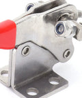 Heavy Duty Steel Toggle Clamp With Plastic Handle Rock And Holds Up To 705 Lbs Secure Your Big Projects Or Heavy Machinery On The Job Site Today, red handle