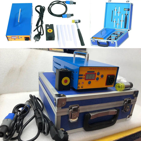 Electromagnetic Induction Auto Body Dent Repair Kit 1380W with tools and carrying case for cars, trucks, SUVs