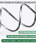 Ruibapa 50-piece torsion springs assortment kit, 304 stainless steel, 15 sizes for DIY home repairs