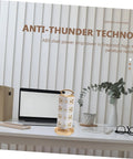 Heavy Hitter Power Strip With Quick Juice USB Ports And No Hassle Surge Guard For Your Home Office Setup on a desk.