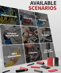 Image showing scenarios for 4 To 1 Heat Shrink Tubing Kit With 400-Piece Adhesive-Lined Tubing including machine room and generator.