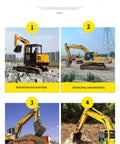1 To 3 Ton Hydraulic Mini Excavator For Farm Work And Yard Projects in various site applications including trenching and road maintenance