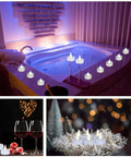 LED Tea Lights 24 Pack Battery Operated Flameless Candles With Realistic Flicker And Dope Long Battery Life around hot tub