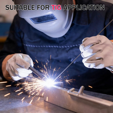 ER4047 Aluminum Welding Rod 1m High Silicon Filler Wire for Cast Aluminum 6061 6063 TIG MIG with Argon Shielding 1.6mm TIG welding scene