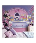 Minnie Fashionista Water Activated Peel And Stick Wall Mural Removable Disney Wall Decor 10.5 Ft By 6 Ft Easy Spray And Activate Paste