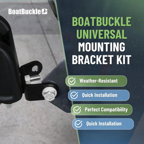 Universal Mounting Bracket Kit For 1 Inch Or 2 Inch Bolt On Retractable Ratchet Straps 5000 Lb Break Strength Includes 2 Brackets And Hardware Boat Trailer Straps Sold Separately