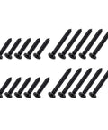 Slick Premium Black Humbucker Pickup Frame Mounting Screws Set Compatible With Gibson Les Paul And SG Electric Guitars, 20cc stainless steel.