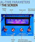 Rock Solid High Frequency Induction Heater 6KW fast metal quenching furnace display panel showing real-time parameters and controls.