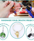 Split Rings For Jewelry Making Kit With 700 Pieces And Pliers, assorted jump rings for spirograph necklaces and chainmaille earrings