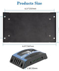 30A MPPT Solar Charge Controller For 12V And 24V Systems With LCD Display Auto Battery Charger Dual USB Ports Timer dimensions