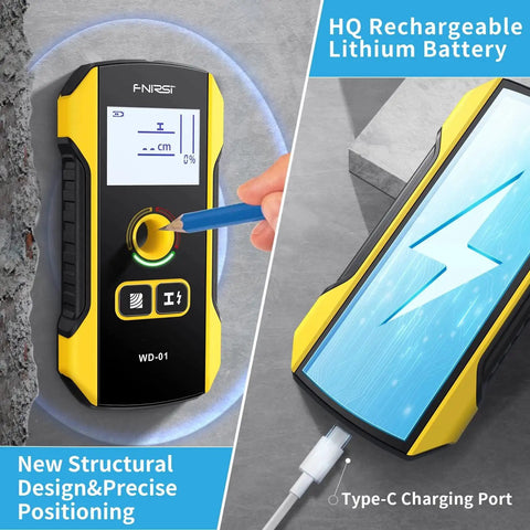Heavy Duty Multi Function Stud Finder And Wall Scanner Detects Wooden Studs Electrical Wires Copper Pipes Iron Rods For Home Renovation Diy Projects Dead On Accurate No Sweat Go To Tool For Quick Home Fixes