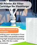 3D printer air filter cartridge with air purification benefits for clean printing environment
