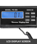 Built Like A Tank Heavy Duty Digital Platform Scale For Pets And Livestock With Waterproof Stainless Steel Deck And Large Backlit Lcd Screen showing LCD display.