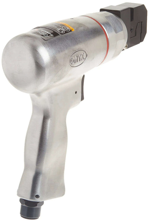 Pistol Grip Punch And Flange Tool with 5.5mm Punch Rotating Head and Precision Control for sheet metal, side view.