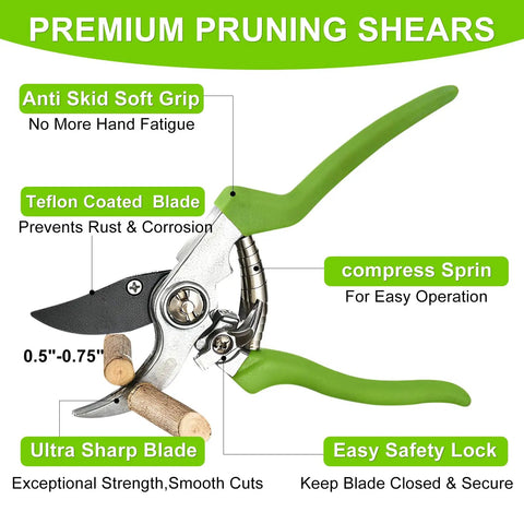 15 Inch Loppers Set For Tree Trimming Bypass Pruners With Rust Resistant Steel Blades 1 Inch Cut Diameter Short Handle Garden Clippers 2 Pack For Yard Pruning And Plant Limb Work