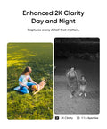 Person and dog during day and night illustrating 4 Cam Wireless Outdoor Solar Security Camera System With AI Tracking 2K Clarity Day And Night 360 Degree Pan Coverage Local Storage Up To 16TB No Monthly Fee Easy Home Surveillance Bundle.