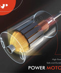 Illustration of Power Motor design showcasing internal components and structure with emphasis on high power and durability features