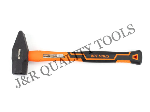 3 pound cross peen hammer from 5 Piece Hammer And Mallet Set with shock absorbing fiberglass handle, side view