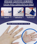 Upgraded Drywall Repair Kit With Scraper For Quick Drying Wall Mending Paste That Fills Holes Cracks And Dents usage steps