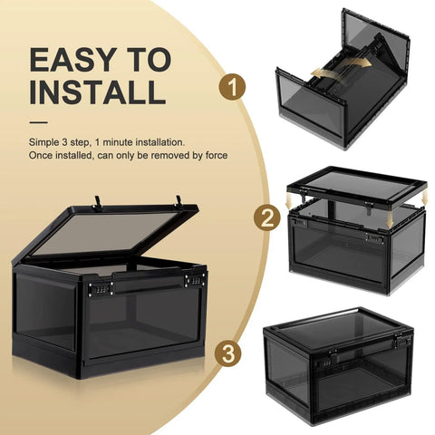 24 Liter Combination Lockable Storage Box for Personal Items Office Locker School Medicine Installation Steps