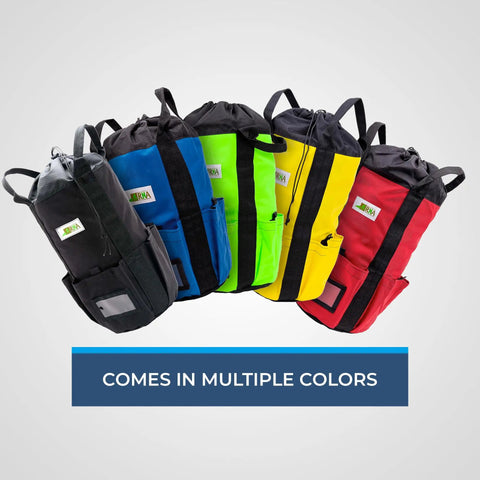 Five Rope Storage Bag For Rock Climbing Gear Bucket Style Backpack Waterproof 1000D Nylon Heavy Duty Arborist Equipment Organizer