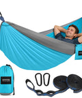 Camping Hammock With 400 Lbs Capacity Portable Hammock With Tree Straps And Attached Carry Bag Essential Outdoor Gear for Camping