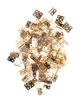 100 Piece Exquisite Mini Retro Metal Hinges Set For DIYers Jewelry Box And Wooden Cabinet Projects With 400 Screws Durable Zinc Alloy Hardware Easy Install For Craft Lovers.