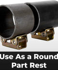 Strong Hand Tools magnetic V-Pads kit with two black round pads and metal mounting brackets.