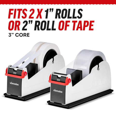 Built Tough Heavy Duty Two Inch Desktop Tape Dispenser With Dual Roll Setup And Non Slip Base For Crisp Cuts And Zero Headaches Top Shelf Desk Gear