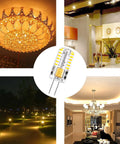 G4 LED Bulbs 12V AC/DC Bi-Pin Base For Landscape Lighting Non Dimmable 3W 2700K Warm White 30W Equivalent in various settings