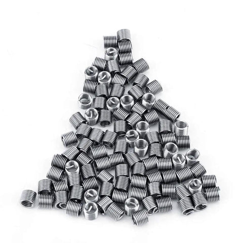 Top Notch 100 Pcs M4 Helical Wire Thread Inserts for Replying Stripped Threads in Aluminum and Soft Metals With Durable Stainless Steel Construction That Lasts A Lifetime.