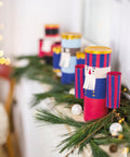 Festive nutcracker decorations on mantel with Gold Metallic Water Based Alkyd Paint Matte Finish 100 Ml Weatherproof After 24 Hours