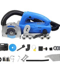 Handheld Electric Grout Cleaner With Dust Free Design For Tile Gap Cleaning And Grout Removal 1200W Power shown with accessories