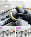 Super Heavy Duty 122 Piece Hook And Loop Wet Dry Sanding Disc Assortment Set With Three Interface Pads for polishing auto headlights.