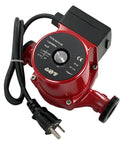 Heavy Duty Circulator Pump 115V Replacement Up1529Su 59896775 for Hydronic Heating, red cast iron with power cord.