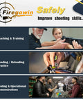 Collage image showing shooting skills training, loading practice, and operational demonstrations with firearms.