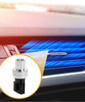 MR306627 Air Conditioning Pressure Switch Sensor shown with car's interior AC vent in background.
