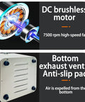 DC brushless motor details of Straight Up Solid Soldering Fume Extractor With 90W Brushless Motor And Three Stage Filtration.