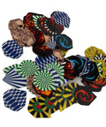 Durable PET Flights for Darts 77 Piece Variety Pack Replacement Feather Tail Wings Standard Flights for Steel Tip