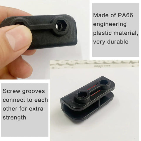 Two Way Pop Up Gazebo Replacement Connector Kit shown made from PA66 engineering plastic with screw grooves for canopy tent