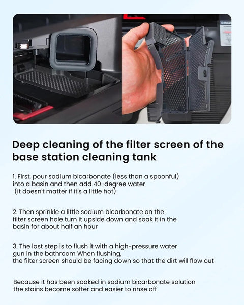 Roborock S7 Max Ultra replacement parts: 2-pack with high-speed cleaning brush and dock station water filter.