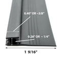 Premium Rubber Bug Seal Strip For Sliding Screen Doors 84 Inch Cut To Size Weather Stripping showing dimensions and material details.