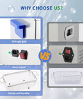 Comparison of features for Next Level Dual Frequency Ultrasonic Cleaner With 2 Liter Tank for better grip and durability.