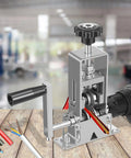 Heavy Duty Drill Powered Wire Stripper Machine For Copper Scrap Recycling And Electrical Work With Hand Crank Backup in use with drill.