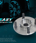 Front Wheel Hub And Bearing Assembly For Ford Focus 2000 To 2011 4 Lug With ABS 2 PCS Replacement Durable Quality