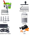 Beast Of A Mini Drill Press For The Home Shop Benchtop Portable Electric Drilling Machine With CNC 795 Motor Green with accessories